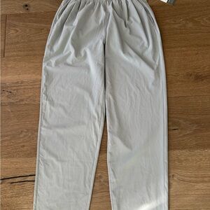 Vuori Light Gray Elastic-Waist Chino Pants
